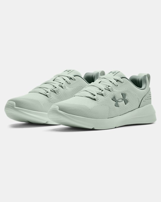 Women's UA Essential Sportstyle Shoes, Green, pdpMainDesktop image number 3